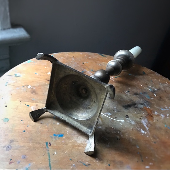 HP 🎉 Vintage Brass Footed Candlestick - Picture 4 of 5